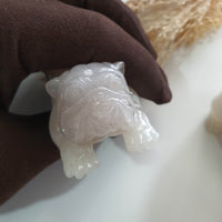 Good Translucency Icy Jadeite "Companions through Life" Ornament (JAM000910) 6