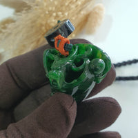 [Very Rare] Magnificent Translucent Icy Imperial Flower Green Jadeite “Rising Sovereign” (SJB000470) 2
