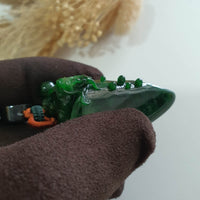 [Very Rare] Magnificent Translucent Icy Imperial Flower Green Jadeite “Rising Sovereign” (SJB000470) 4