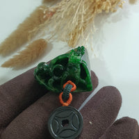 [Very Rare] Magnificent Translucent Icy Imperial Flower Green Jadeite “Rising Sovereign” (SJB000470) 8
