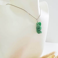 Translucent Bright Green Jadeite “Auspicious Monkey” Pendant (SJB001500) 8