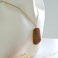 Good Translucency Icy Orange Jadeite “The Everlasting Sunset” Pendant (SJB002328) 8