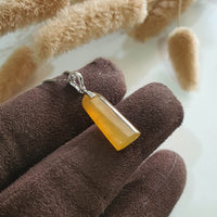 [Rare] Good Translucency Icy Brilliant Yellow Jadeite “The Bliss" Pendant (SJB002819) 4