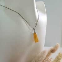 [Rare] Good Translucency Icy Brilliant Yellow Jadeite “The Bliss" Pendant (SJB002819) 7