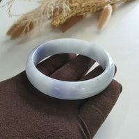 Translucent Blue Lavender Jadeite Bangle (JAC002611) 5