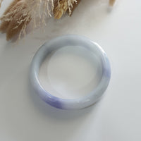 Translucent Blue Lavender Jadeite Bangle (JAC002611) 2