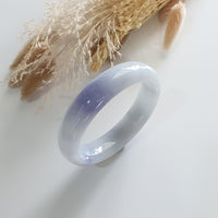 Translucent Blue Lavender Jadeite Bangle (JAC002611) 3