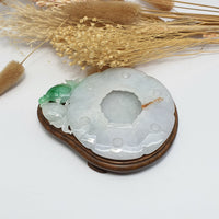 Translucent Icy with Apple Green Jadeite “Harmony within Abundance” Ornament (SJK000089) 10