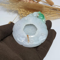 Translucent Icy with Apple Green Jadeite “Harmony within Abundance” Ornament (SJK000089) 3