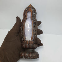 [Rare] Translucent Lavender Jadeite "Child Granting Guanyin" Ornament (SJK000119) 8