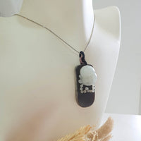 Translucent White Nephrite Monolith “Laughing Buddha” Pendant (SNJ000312) 9